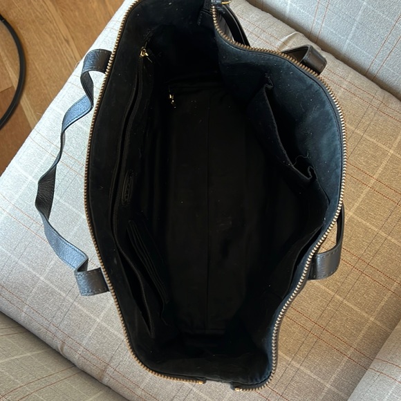 Fossil Black and Gold Sydney tote with matching wallet - Picture 4 of 11